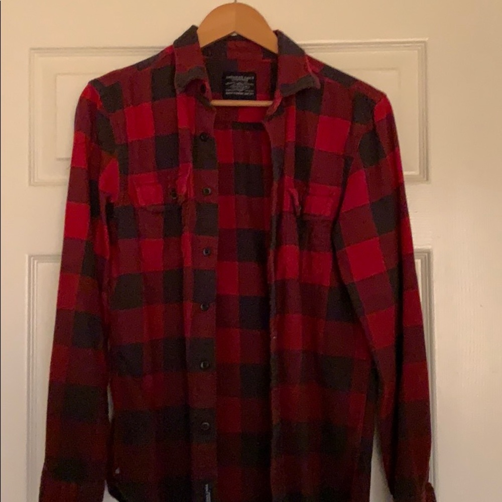 Men’s Flannel long sleeve checkered button down